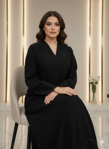 كلوش كم مربع تطريز كم وتحت