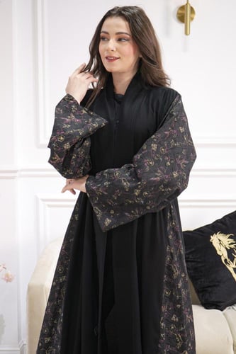 عباية مشجر جوانب وكم