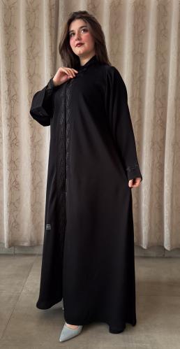 عباية انترنت تطريز كتف وامام