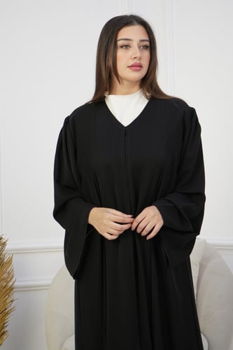 عباية أوفر نواعم بطبقتين وكسرات على الكتف عملية وأ...