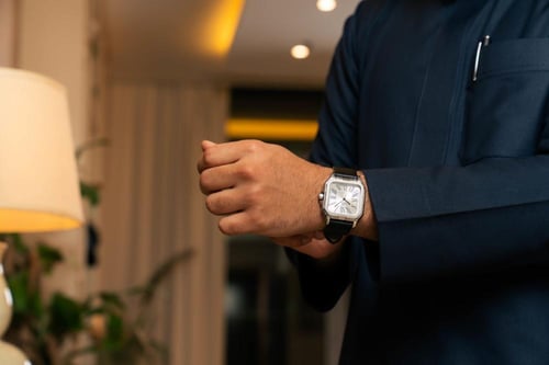 ND9330 ساعة يد رجالية جلد