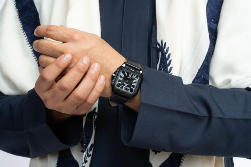 ND9330 ساعة يد رجالية جلد