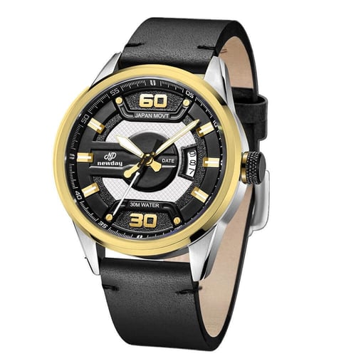 ND2218 ساعة يد رجالية جلد