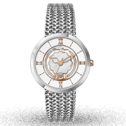 SP12727 ساعة نسائية ستانلس ستيل حسيرة