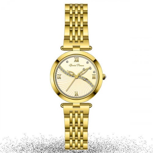 SP12696 ساعة يد نسائية ستانلس ستيل