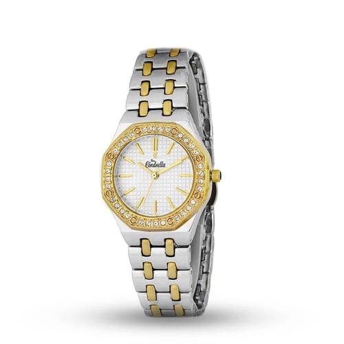 ساعة نسائية Cindrella AC2394 – تصميم ثماني أنيق مر...