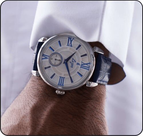 L1397M ساعة جلد رجالية