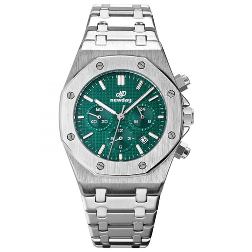 ND1885 ساعة يد كرونوغراف رجالية ستانلس ستيل