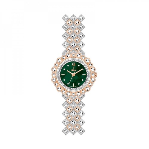 ساعة نسائية Cindrella AC2423 – تصميم دائري فاخر بس...