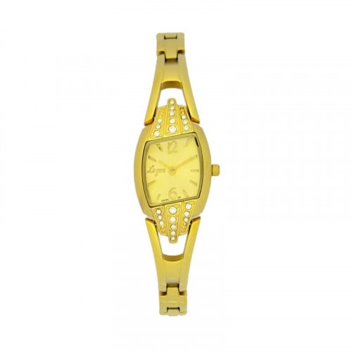 ساعة نسائية Lizer L12530 – تصميم هندسي فاخر بسوار...