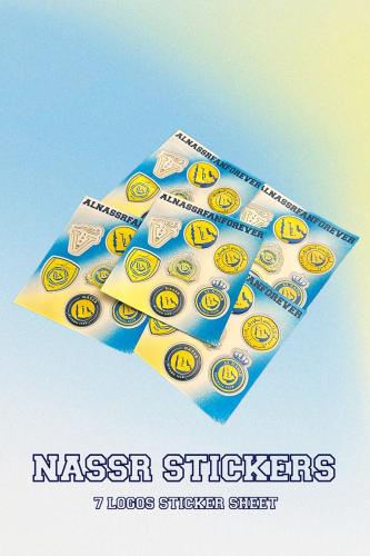 NASSR LOGOS STICKER SHEET | 7 NASSR logos stickers
