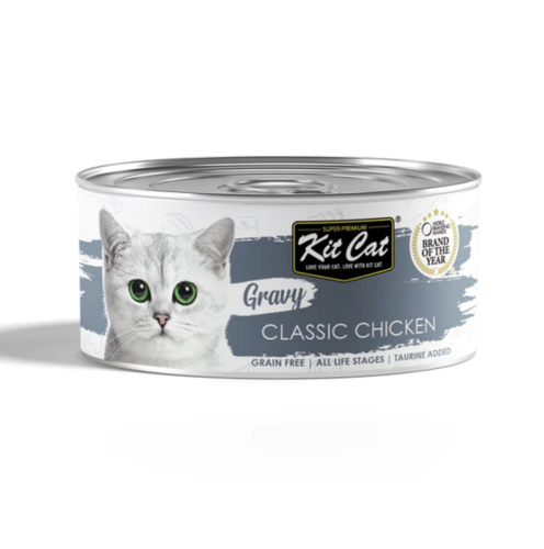 كت كات طعام رطب للقطط بنكهة الدجاج الكلاسيكي بالمر...