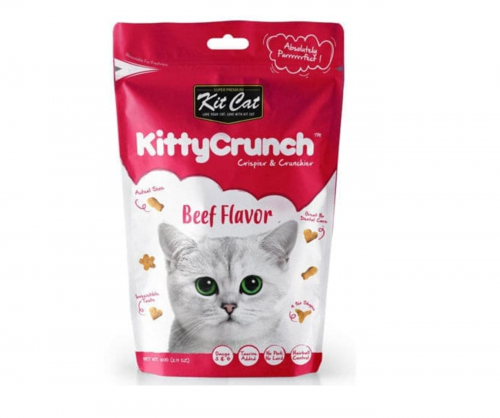 كت كات كيتي كرنش مكافآت للقطط بنكهة اللحم 60غ