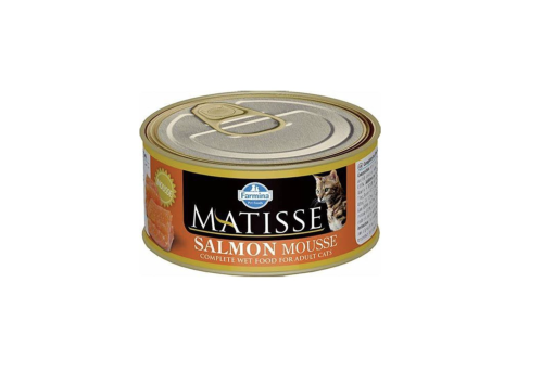 فارمينا ماتيس اكل رطب للقطط البالغة موس السالمون 8...