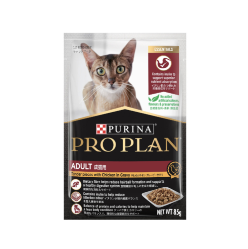 برو بلان طعام رطب للقطط البالغة بالدجاج 85 جرام