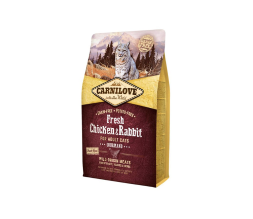 كارنيلوف طعام جاف للقطط البالغة بنكهة الدجاج والأر...
