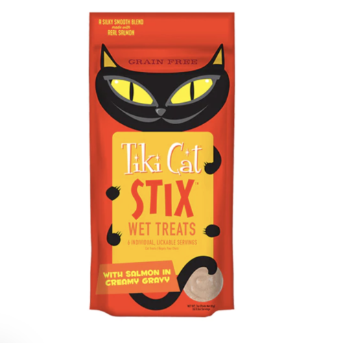 تيكي كات ستيكس سمك السلمون مكافئات رطبه للقطط 14 ج...