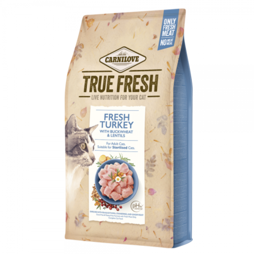 كارنيلوف اكل جاف للقطط المعقمة بالديك الرومي الحقي...