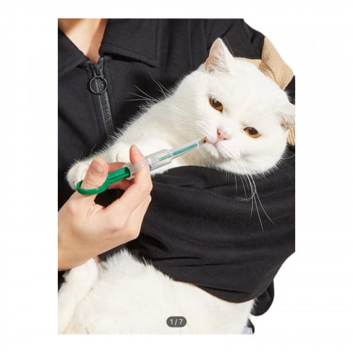 محقنة إعطاء حبوب الدواء للحيوانات الأليفة