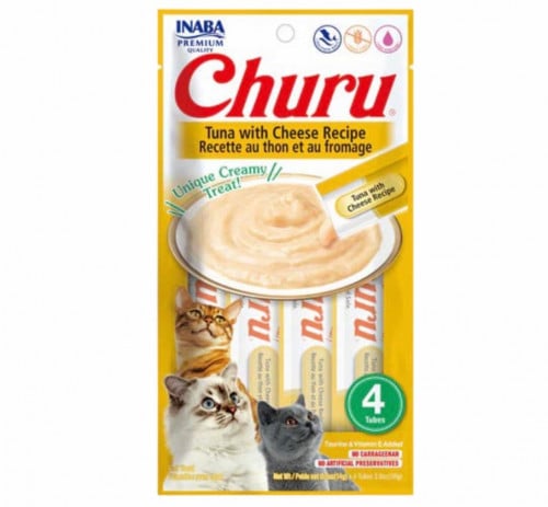 اينابا تشورو مكافآت كريمية للقطط بنكهة التونة مع ا...