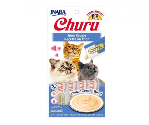 اينابا تشورو مكافآت كريمية للقطط بنكهة التونة 4×14...