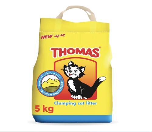توماس كات منتج من المعادن الطبيعية رمل للقطط 5 كغ