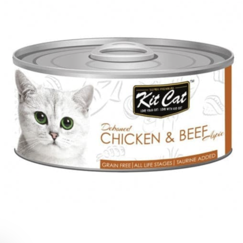 معلبات كت كات دجاج مع لحم البقر 80غ