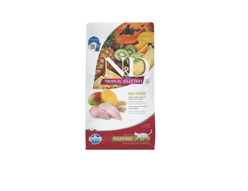 فارمينا طعام جاف للقطط المعقمة مع الدجاج والفواكه...