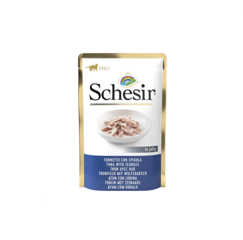 شيزر تونة مع سمك القاروس في جيلي طعام رطب للقطط ال...