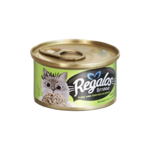 ريقالوس معلبات تونا مع الدجاج في المرق للقطط البال...