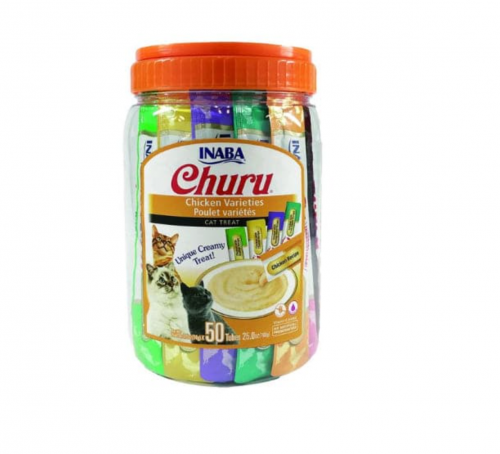 اينابا تشورو مكافات للقطط هريسة بنكهة الدجاج المتن...