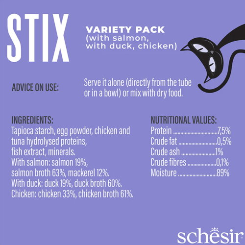 شيزر ستيكس مكافأة رطبة 3 نكهات متنوعه 15x6غ