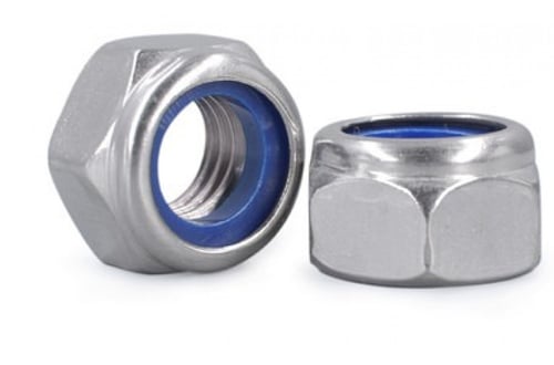 DIN985, Lock Nut , Grade 4.8, White Zinc Plated, S...