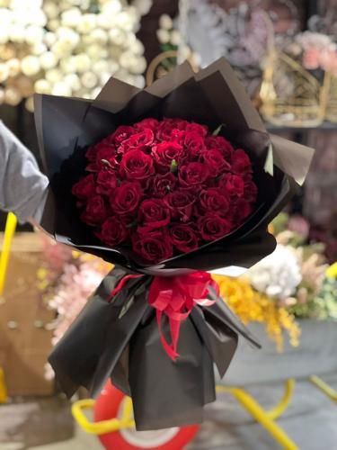 باقة ورد احمر