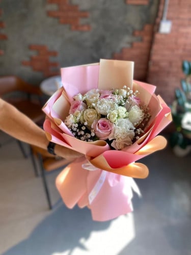 باقة ورد ابيض