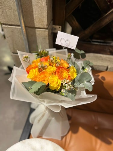 باقة ورد برتقالي