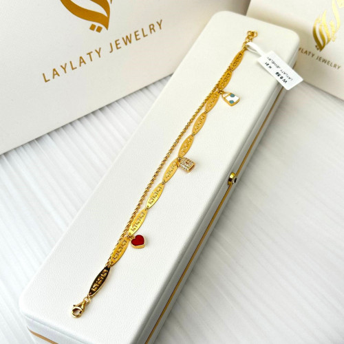 اسورة ذهب عيار21 بوزن 6.59 جم تقريبا