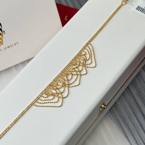 طقم ذهب عيار21 بوزن 20.71 جم تقريبا