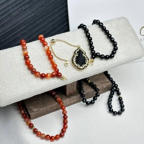 سبحة وتعليقة كسوة الكعبه المشرفه فضة عيار925 رجالي