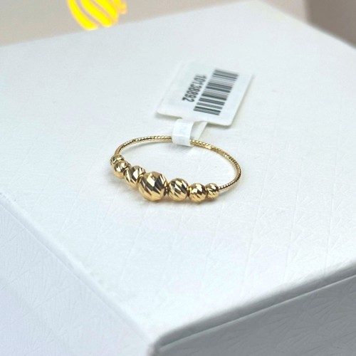 خاتم ذهب عيار18 بوزن 0.94 جم تقريبا