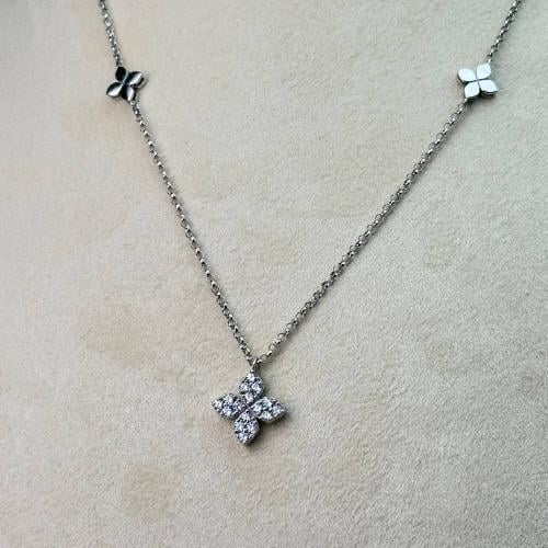 عقد ذهب ابيض عيار18