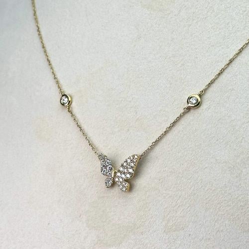 عقد الماس ذهب عيار18