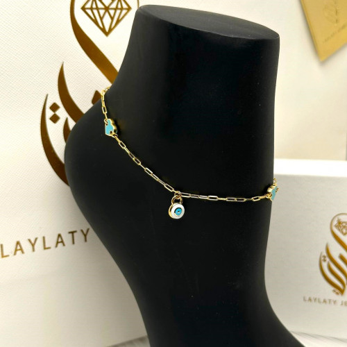 خلخال ذهب عيار18 بوزن 5.06 جم تقريبا