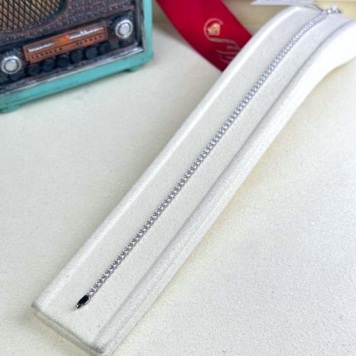 اسورة تنس ذهب ابيض عيار18