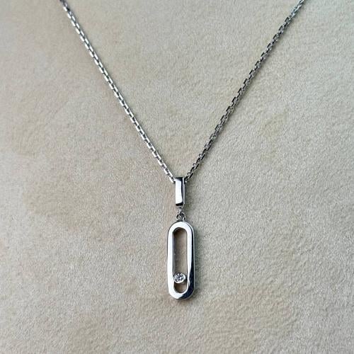 عقد ذهب ابيض عيار18