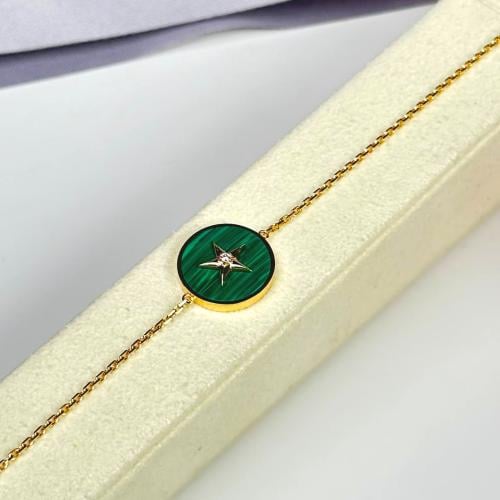 انسيال النجمة لون اخضر مالاكايت ذهب عيار21