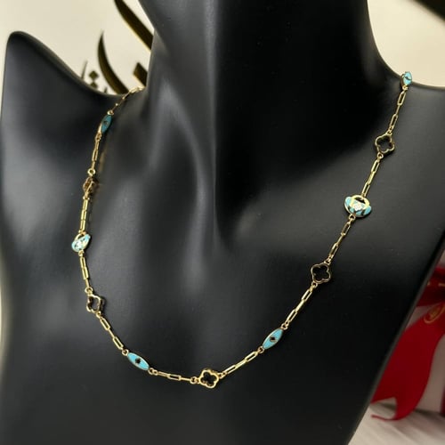 عقد واسورة ذهب عيار21 بوزن 11.02 جم تقريبا