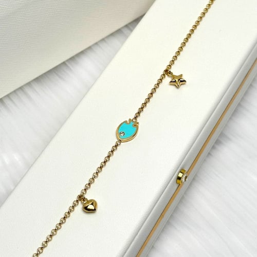 خلخال ذهب عيار18 بوزن 5.66 جم تقريبا