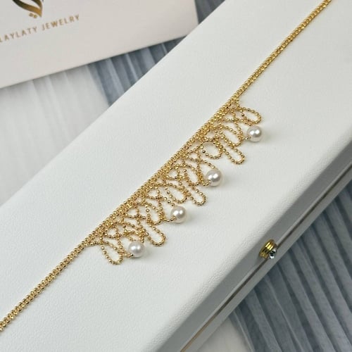 طقم ذهب عيار21 بوزن 19.71 جم تقريبا