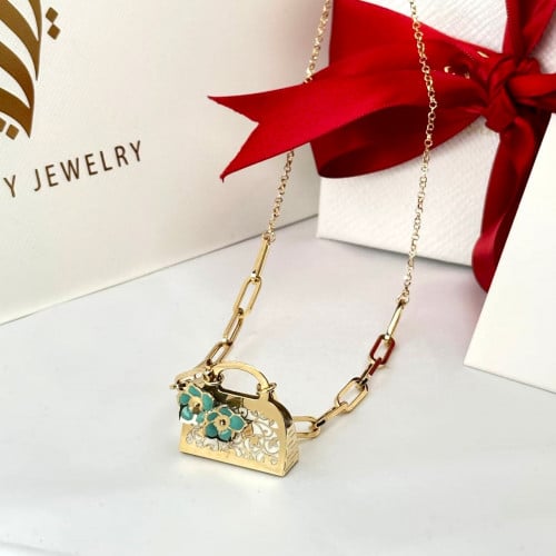 عقد ذهب عيار18 بوزن 11.70 جم تقريبا